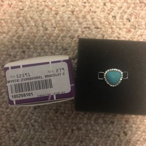 Mystic turquoise bracelet charm